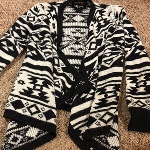 Derek Heart Black and White Kids Sweater